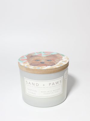 Sand + Paws Tropical Citrus 12 oz scented candle