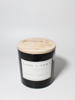 Sand + Paws Teakwood 21 oz scented candle