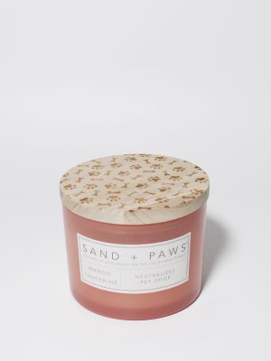 Sand + Paws Mango Tangerine 12 oz scented candle