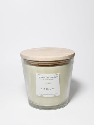 Amber & Fig Natural Home 31 oz scented candle