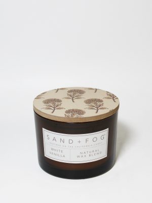 White Vanilla 12 oz scented candle