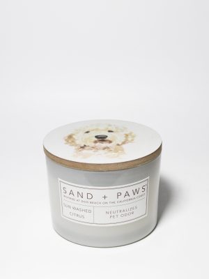 Sand + Paws Sun Washed Citrus 12 oz scented candle