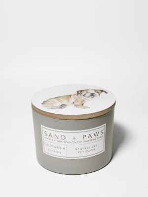 Sand + Paws California Citron 12 oz scented candle